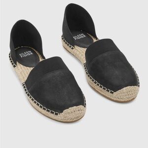 Eileen Fisher Tumbled Nubuck Espadrilles Sz 10